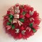 Christmas Deco Mesh Ribbon,10 inch x 30 feet(10 Yard) Each Roll,Metallic Foil Red and White Rolls for Wreaths Making, Swags and Christmas Tree Decoration,4 Roll